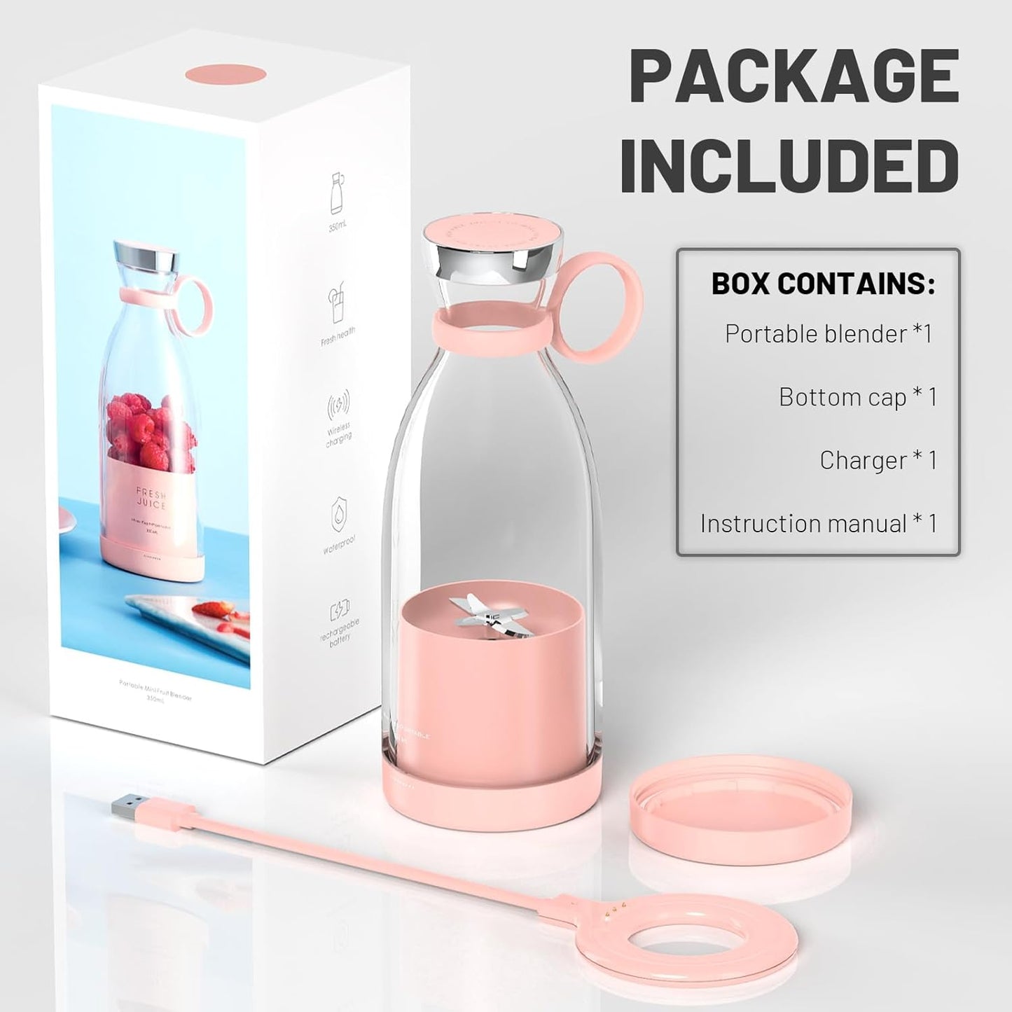 60% Discount Today Portable Electric Bottle Juicer For Shakes And Smoothies