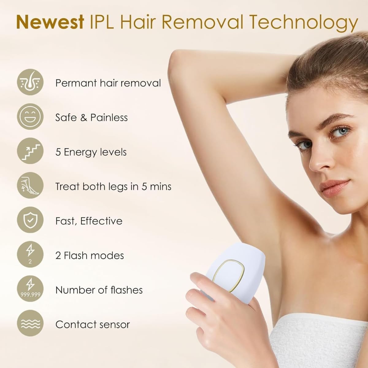 IPL LASER HAIR REMOVAL : Mini Laser Hair Removal