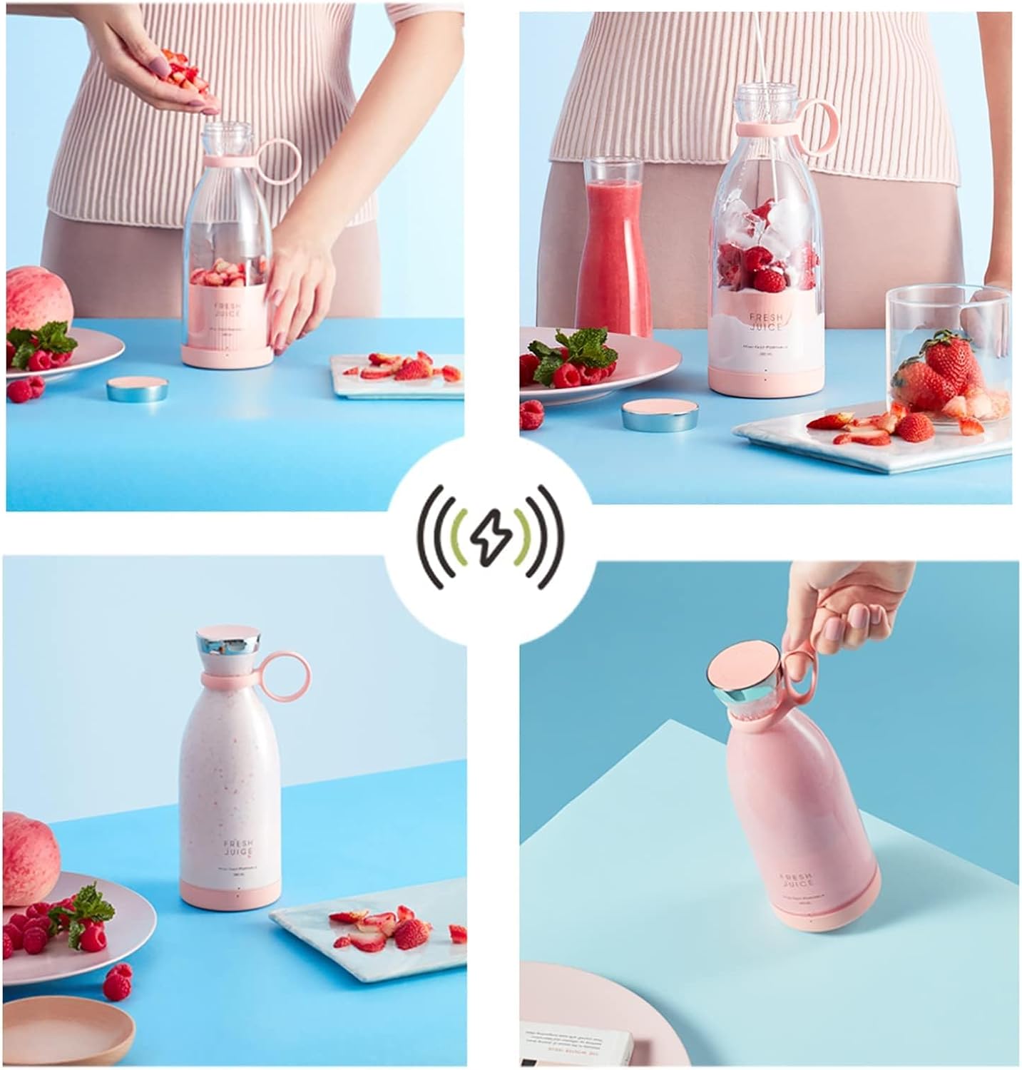 60% Discount Today Portable Electric Bottle Juicer For Shakes And Smoothies