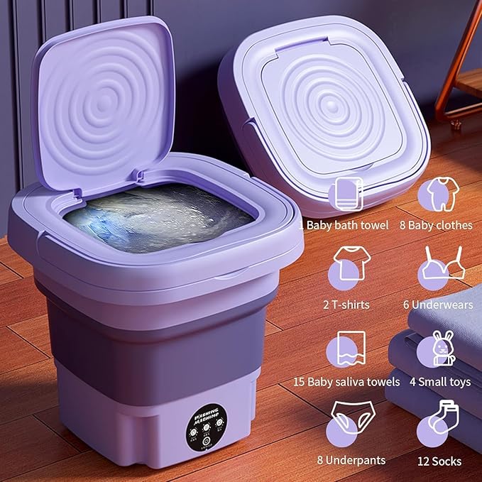UNICASA ( Upgraded ) ™ Portable Washing Machine,11L Foldable Mini Washing Machine