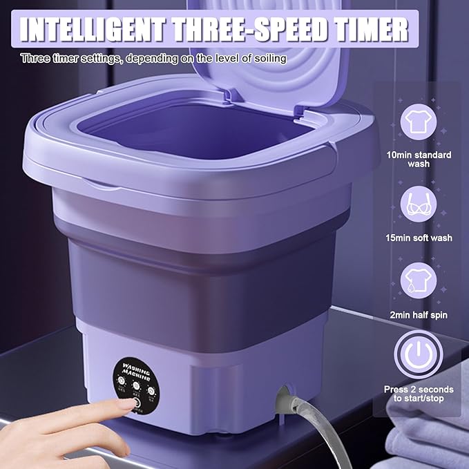 UNICASA ( Upgraded ) ™ Portable Washing Machine,11L Foldable Mini Washing Machine