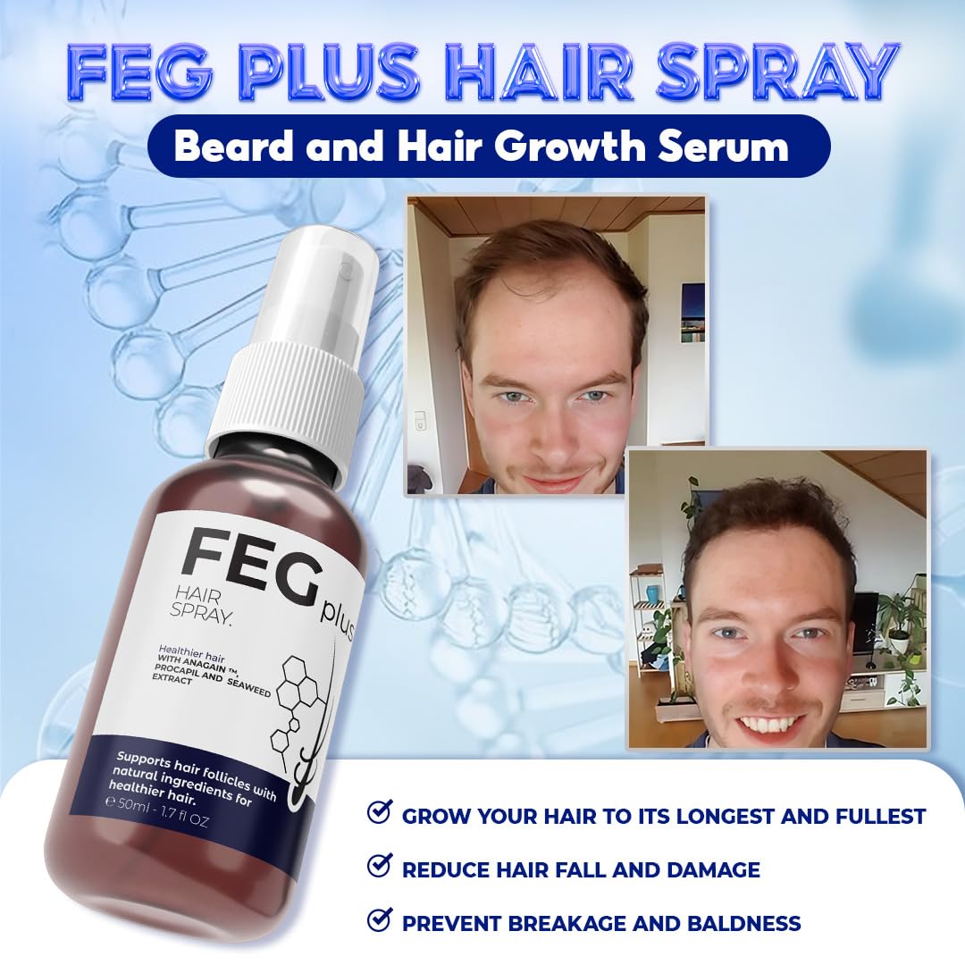 FEG Plus Natural Hair Growth Spray: Nourish Your Scalp for Lush, Vibrant Hair
