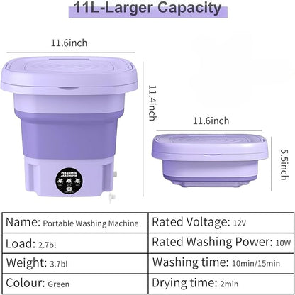 UNICASA ( Upgraded ) ™ Portable Washing Machine,11L Foldable Mini Washing Machine